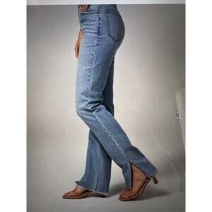 Abercrombie & Fitch 90s Ultra High Rise Straight Vent Hem Jeans Blue Size 32/14